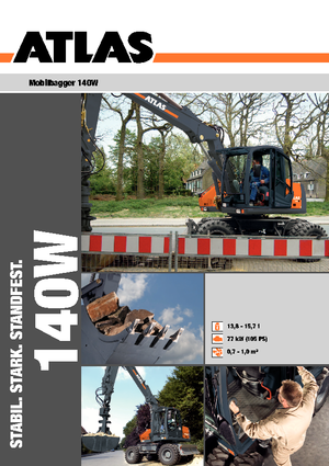 Escavatori gommati Atlas 140 W