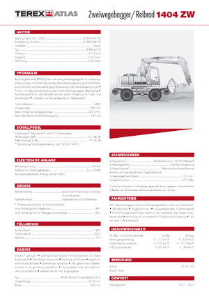 Escavatori gommati Atlas 1404 ZW