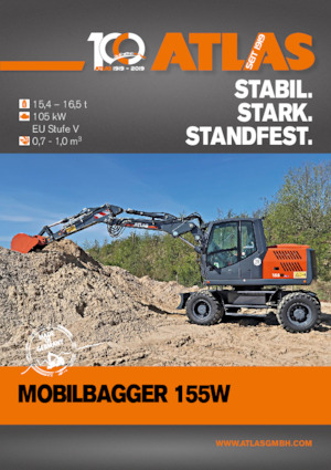 Escavatori gommati Atlas 155 W