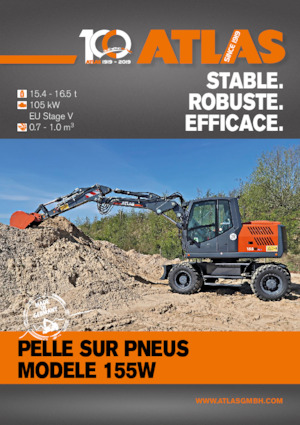 Escavatori gommati Atlas 155 W