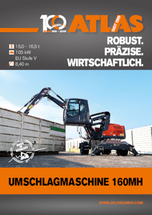 Escavatori gommati Atlas 160 MH