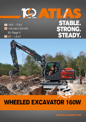 Escavatori gommati Atlas 160 W