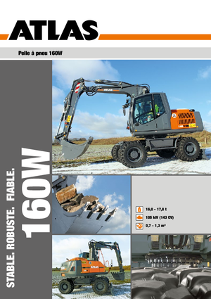 Escavatori gommati Atlas 160 W