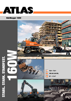Escavatori gommati Atlas 160 W