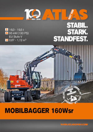 Escavatori gommati Atlas 160 W-SR 