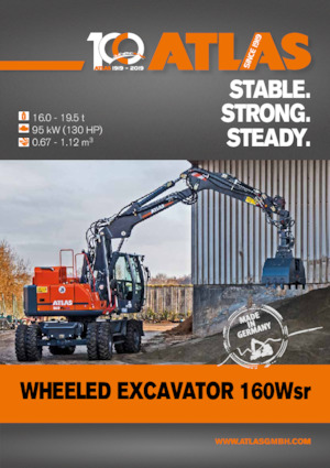 Escavatori gommati Atlas 160 W-SR 