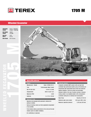 Escavatori gommati Atlas 1705 M