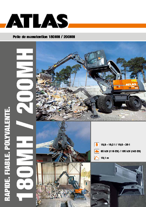 Escavatori gommati Atlas 200 MH