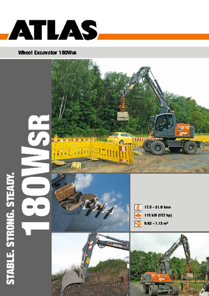 Escavatori gommati Atlas 180 W-SR