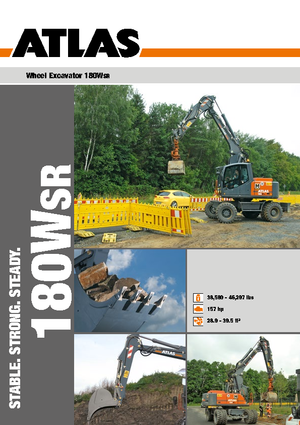 Escavatori gommati Atlas 180 W-SR