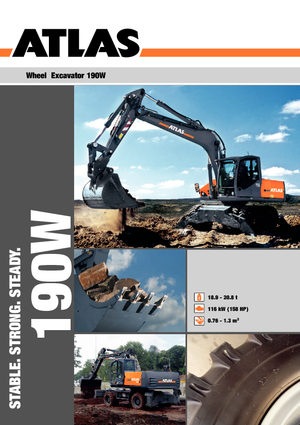 Escavatori gommati Atlas 190 W