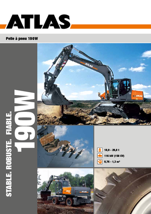 Escavatori gommati Atlas 190 W