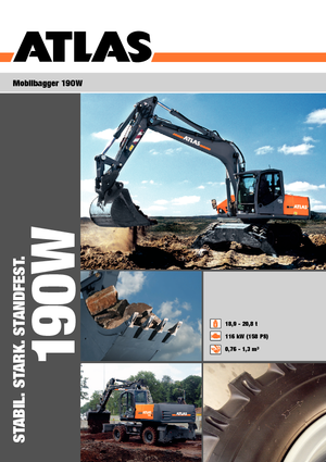 Escavatori gommati Atlas 190 W
