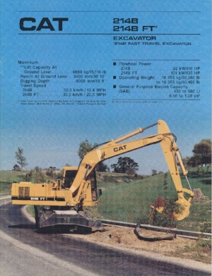 Escavatori gommati Caterpillar 214B