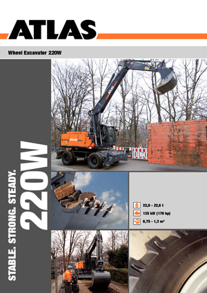 Escavatori gommati Atlas 220 W