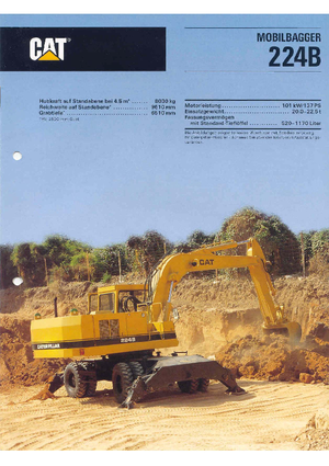 Escavatori gommati Caterpillar 224 B