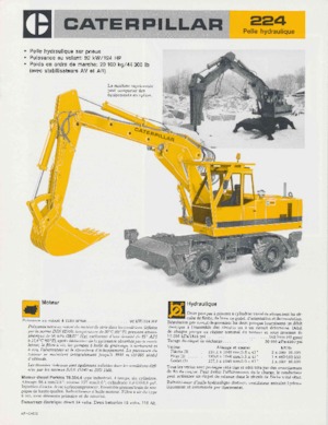 Escavatori gommati Caterpillar 224