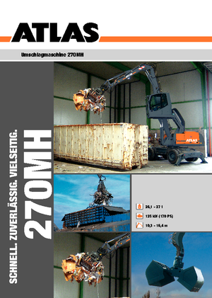 Escavatori gommati Atlas 270 MH