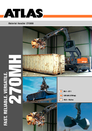 Escavatori gommati Atlas 270 MH