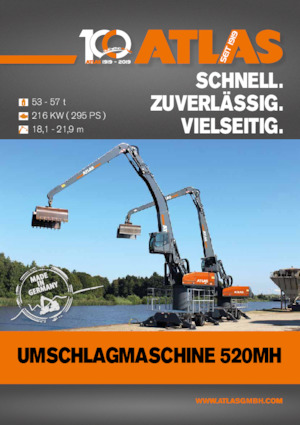 Escavatori gommati Atlas 520 MH