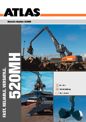Escavatori gommati Atlas 520 MH