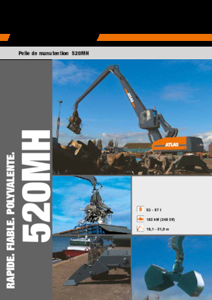 Escavatori gommati Atlas 520 MH