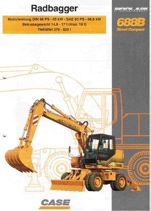 Escavatori gommati Case Poclain 688 B P2AL