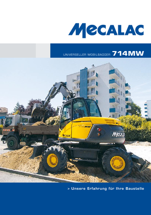 Escavatori gommati Mecalac 714 MW e