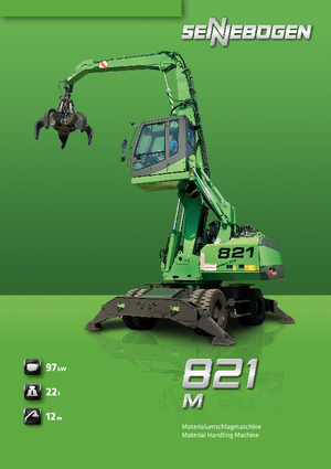 Escavatori gommati Sennebogen 821 M