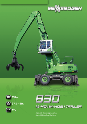 Escavatori gommati Sennebogen 830 M-HD