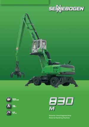 Escavatori gommati Sennebogen 830 M