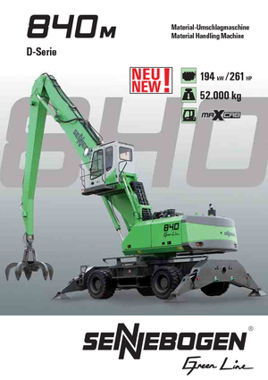 Escavatori gommati Sennebogen 840 M