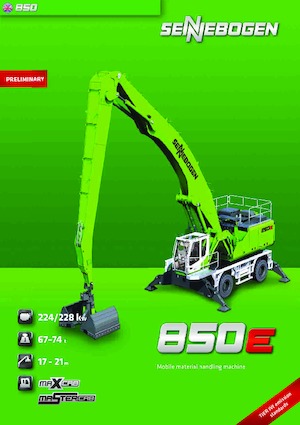 Escavatori gommati Sennebogen 850 M