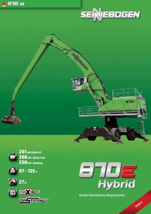 Escavatori gommati Sennebogen 870 M