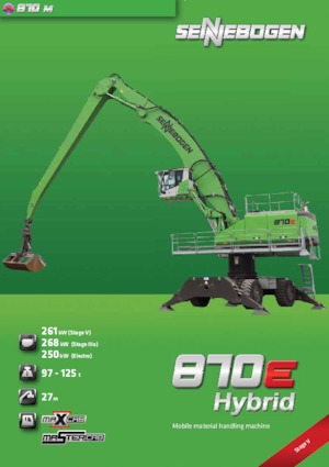 Escavatori gommati Sennebogen 870 M