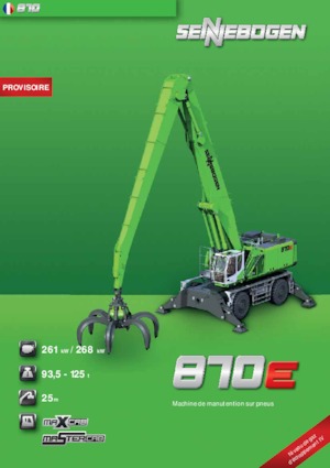 Escavatori gommati Sennebogen 870 M