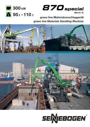 Escavatori gommati Sennebogen 870 M-special