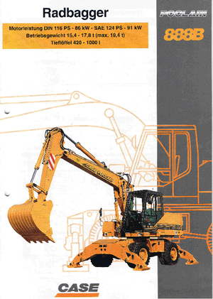 Escavatori gommati Case Poclain 888 B P2A