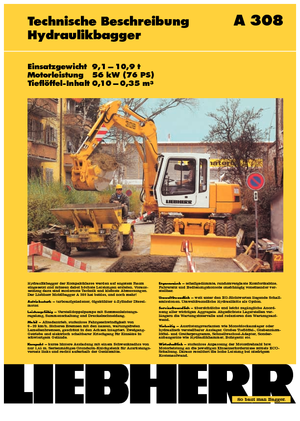 Escavatori gommati Liebherr A 308