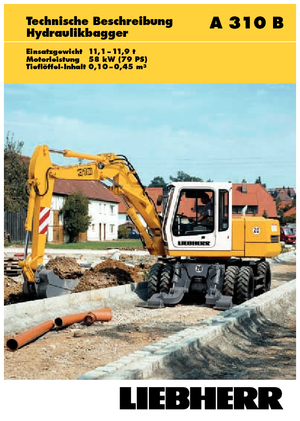 Escavatori gommati Liebherr A 310 B