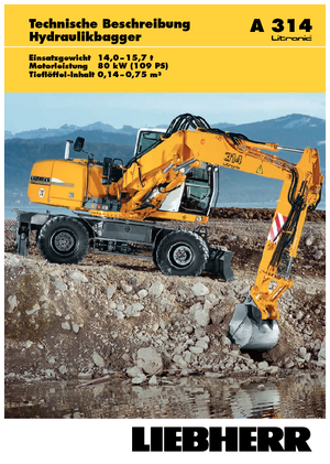 Escavatori gommati Liebherr A 314 Litronic