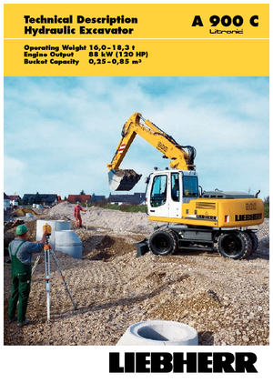 Escavatori gommati Liebherr A 900 C Litronic