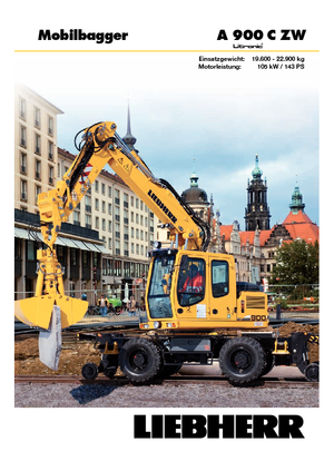 Escavatori gommati Liebherr A 900 C ZW Litronic