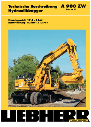 Escavatori gommati Liebherr A 900 ZW Litronic