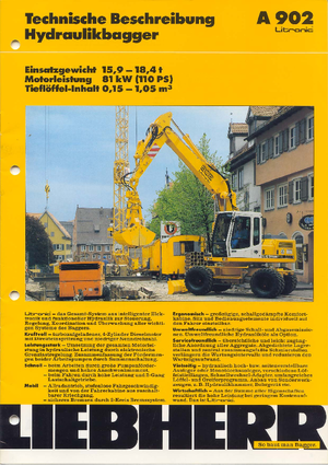 Escavatori gommati Liebherr A 902 Litr. 4P