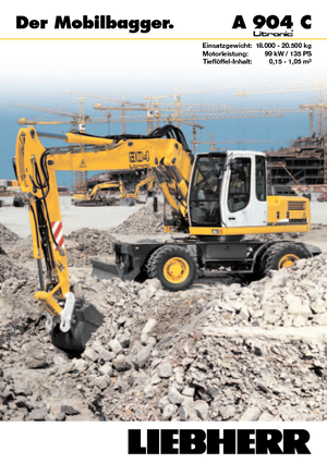 Escavatori gommati Liebherr A 904 C Litronic