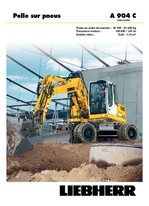 Escavatori gommati Liebherr A 904 C Litronic