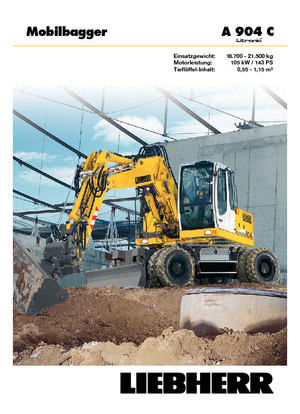 Escavatori gommati Liebherr A 904 C Litronic
