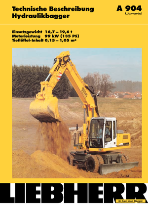 Escavatori gommati Liebherr A 904 Litronic