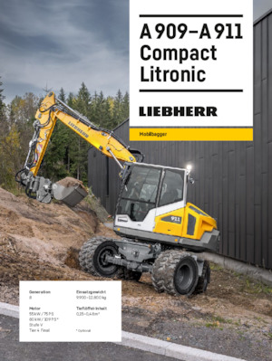 Escavatori gommati Liebherr A 911 Compact Litronic 